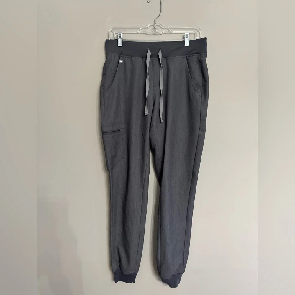 Figs High Waisted Uman Relaxed Jogger Scub Pants Graphite Grey Women’s Small